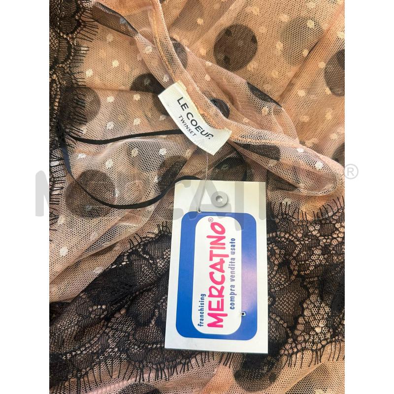 VESTITO DONNA LE COEUR TWINSET BEIGE POIS NERI VELATO | Mercatino dell'Usato Cava de tirreni 2