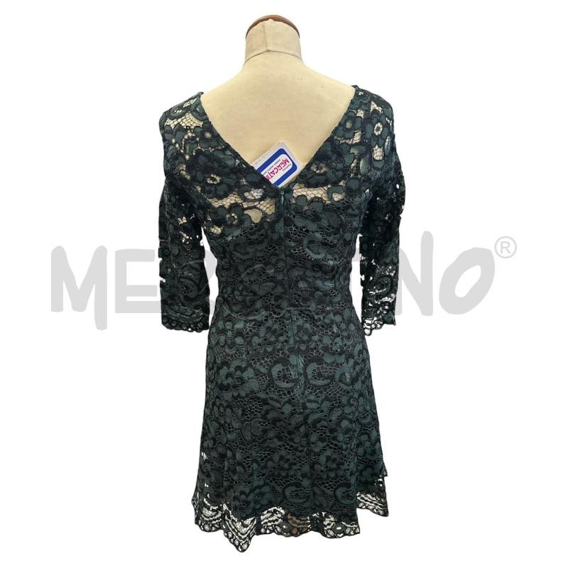 VESTITO DONNA LIU JO VERDE NERO MERLETTATO + SOTTANA | Mercatino dell'Usato Cava de tirreni 3