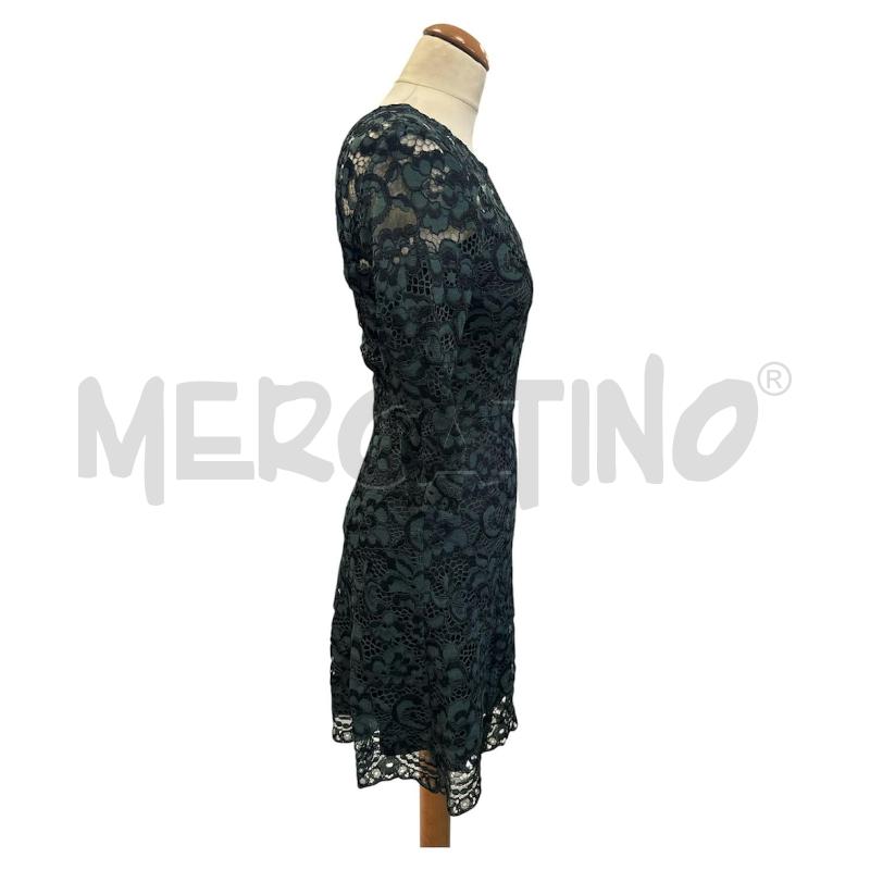 VESTITO DONNA LIU JO VERDE NERO MERLETTATO + SOTTANA | Mercatino dell'Usato Cava de tirreni 4