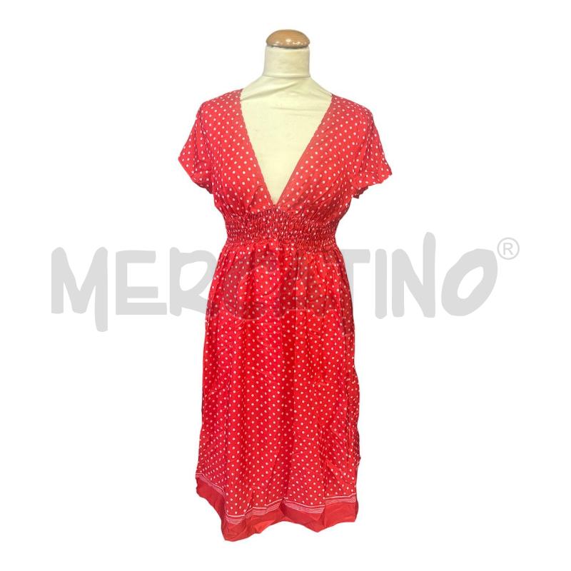 VESTITO DONNA MARELLA ROSSO POIS BIANCHI | Mercatino dell'Usato Cava de tirreni 1