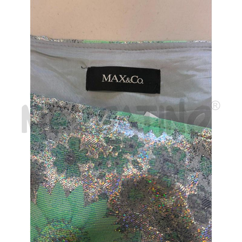 VESTITO DONNA MAX & CO GRIGIO FIORI VERDI | Mercatino dell'Usato Cava de tirreni 2