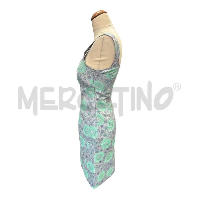 VESTITO DONNA MAX & CO GRIGIO FIORI VERDI | Mercatino dell'Usato Cava de tirreni 3