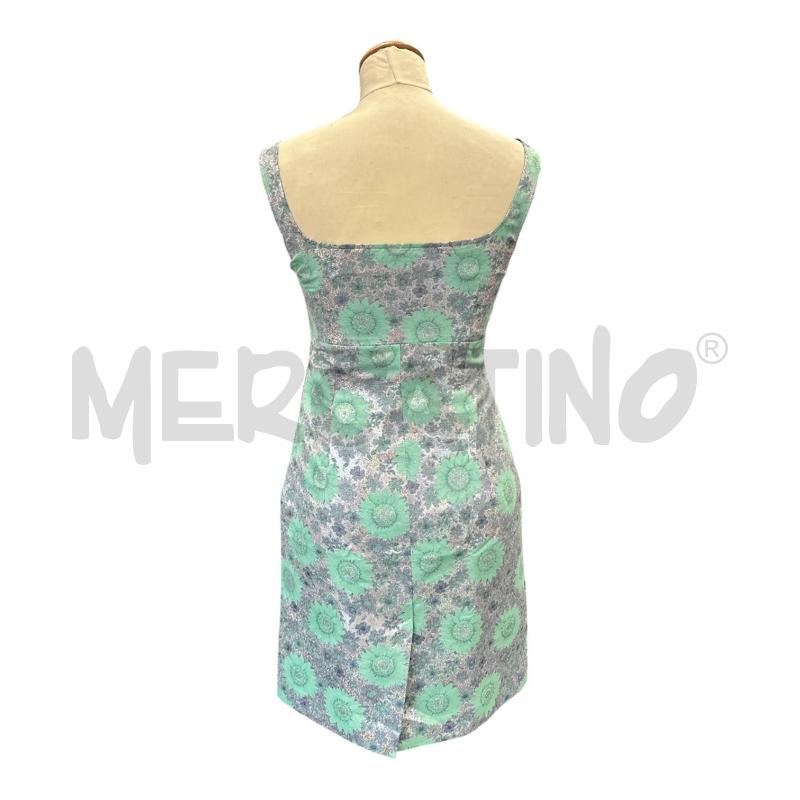 VESTITO DONNA MAX & CO GRIGIO FIORI VERDI | Mercatino dell'Usato Cava de tirreni 4