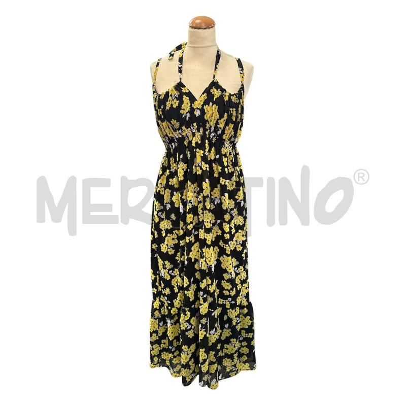 VESTITO DONNA MICHAEL KORS NERO FIORI GIALLI  | Mercatino dell'Usato Cava de tirreni 1