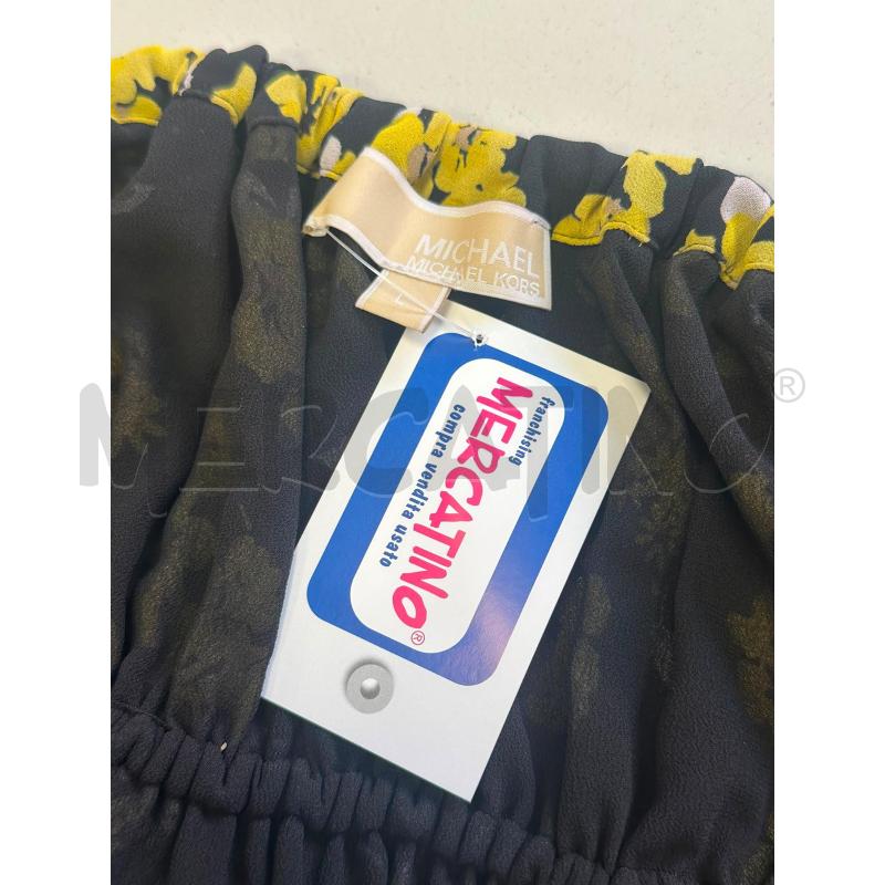 VESTITO DONNA MICHAEL KORS NERO FIORI GIALLI  | Mercatino dell'Usato Cava de tirreni 2
