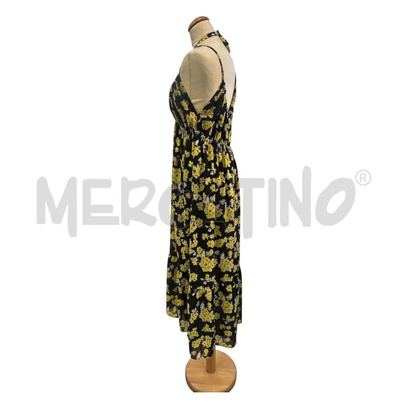 VESTITO DONNA MICHAEL KORS NERO FIORI GIALLI  | Mercatino dell'Usato Cava de tirreni 3