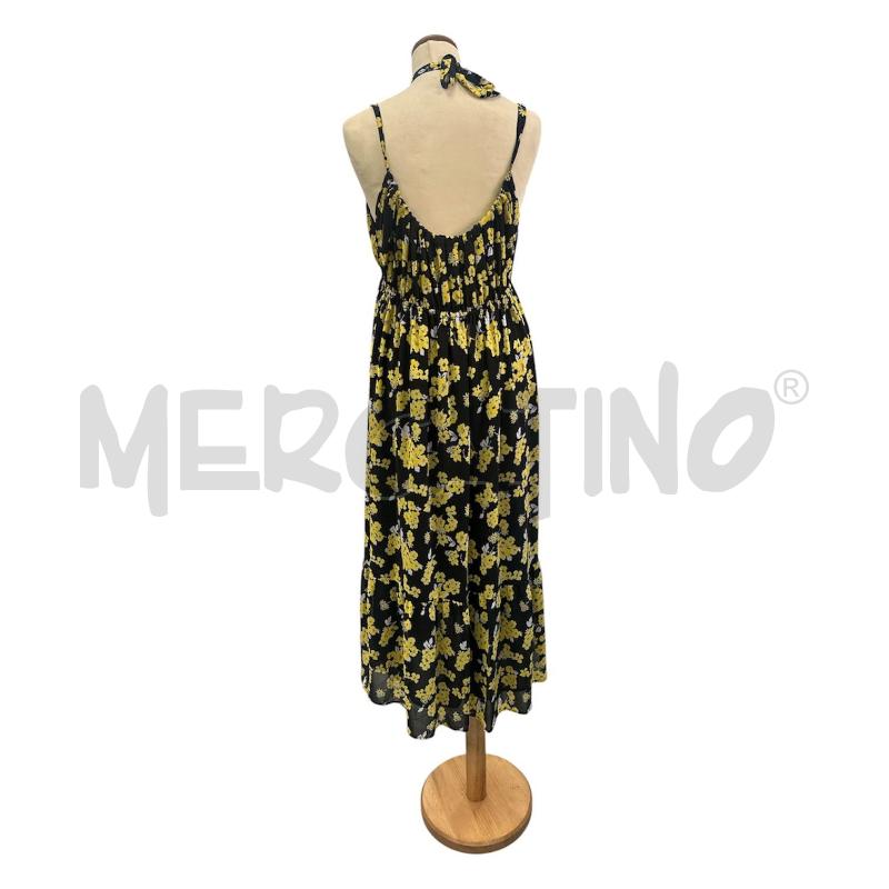 VESTITO DONNA MICHAEL KORS NERO FIORI GIALLI  | Mercatino dell'Usato Cava de tirreni 4
