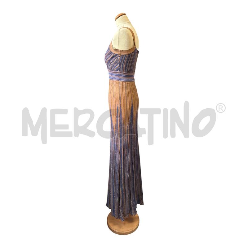 VESTITO DONNA NENETTE MARRONE BLU RIGO NUOVO LUNGO | Mercatino dell'Usato Cava de tirreni 4
