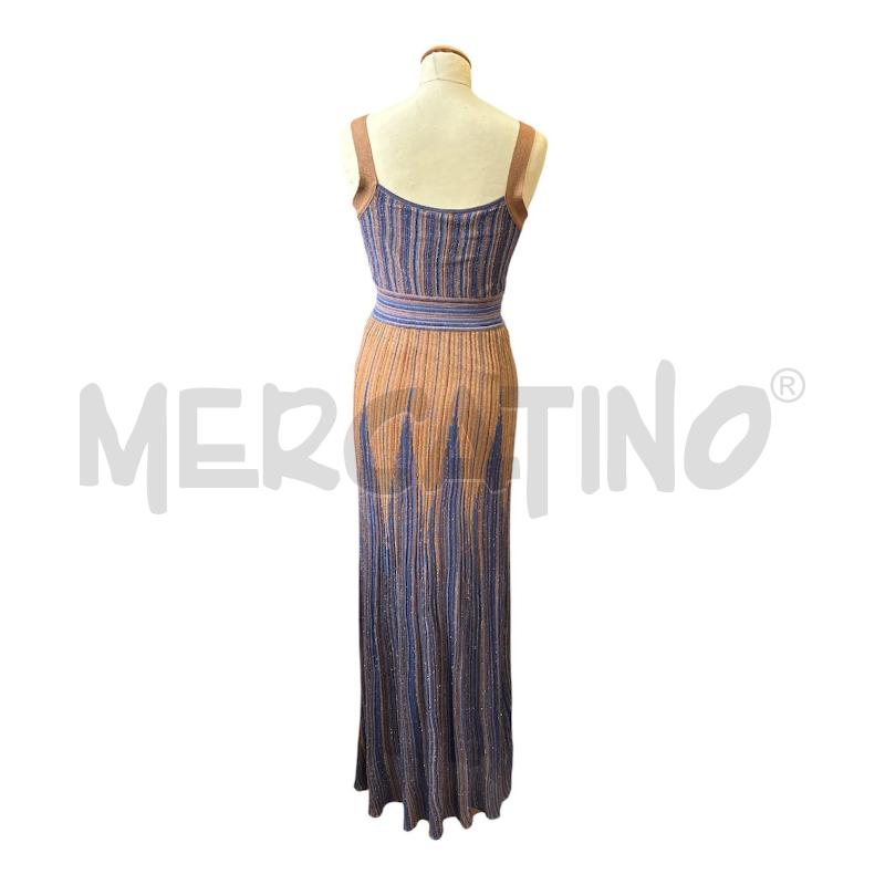 VESTITO DONNA NENETTE MARRONE BLU RIGO NUOVO LUNGO | Mercatino dell'Usato Cava de tirreni 5