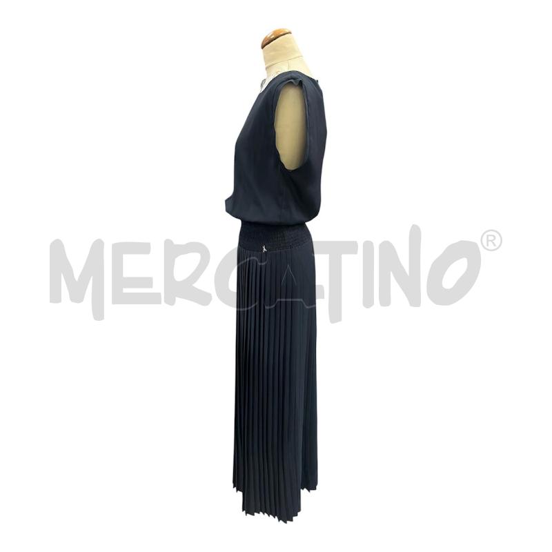 VESTITO DONNA PATRIZIA PEPE BLU SMANICATO GONNA LUNGA PLISSETTATO NUOVO | Mercatino dell'Usato Cava de tirreni 3