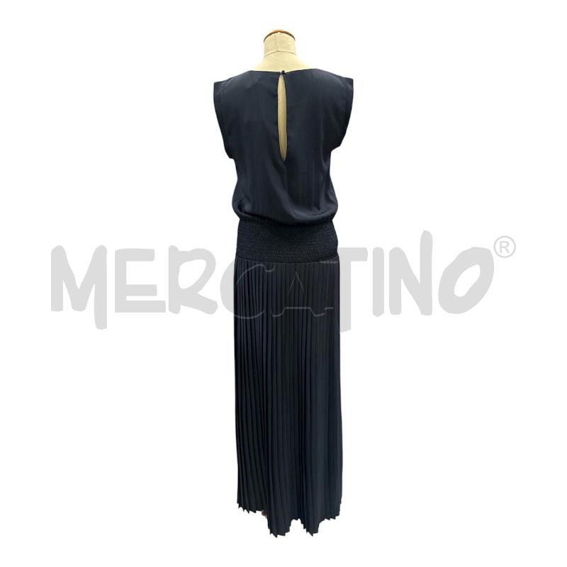 VESTITO DONNA PATRIZIA PEPE BLU SMANICATO GONNA LUNGA PLISSETTATO NUOVO | Mercatino dell'Usato Cava de tirreni 4