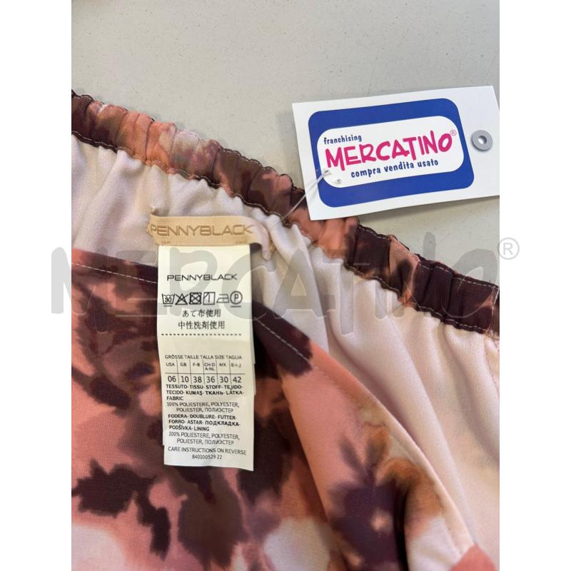 VESTITO DONNA PENNYBLACK BEIGE ROSA FIORI LUNGO | Mercatino dell'Usato Cava de tirreni 2