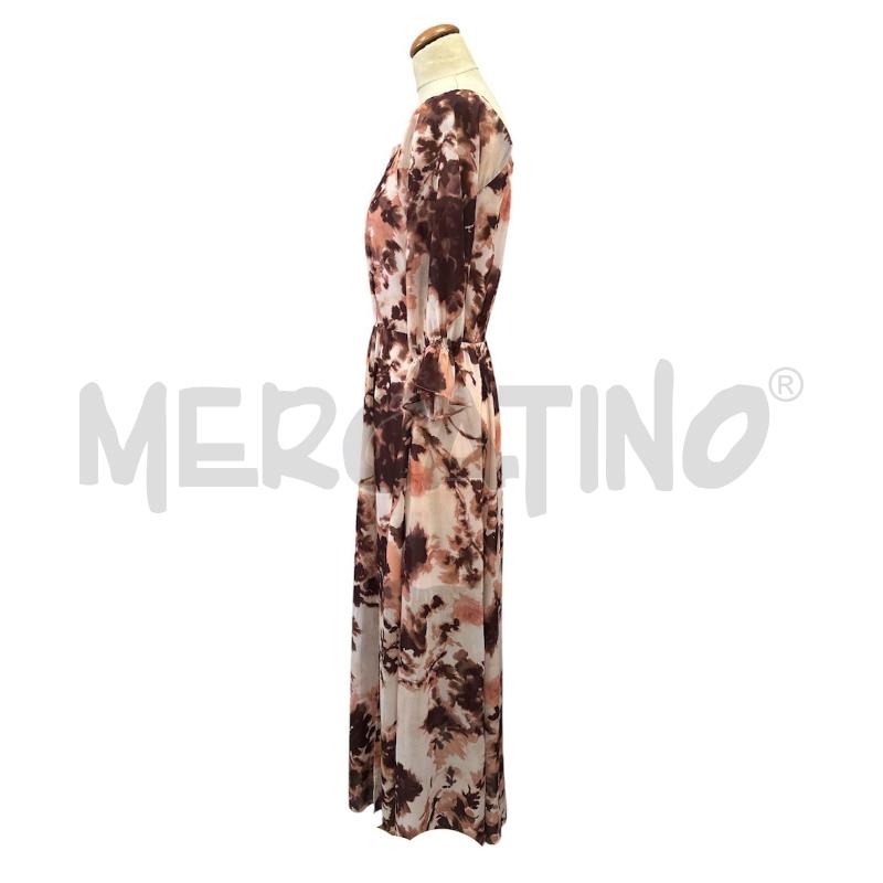 VESTITO DONNA PENNYBLACK BEIGE ROSA FIORI LUNGO | Mercatino dell'Usato Cava de tirreni 3