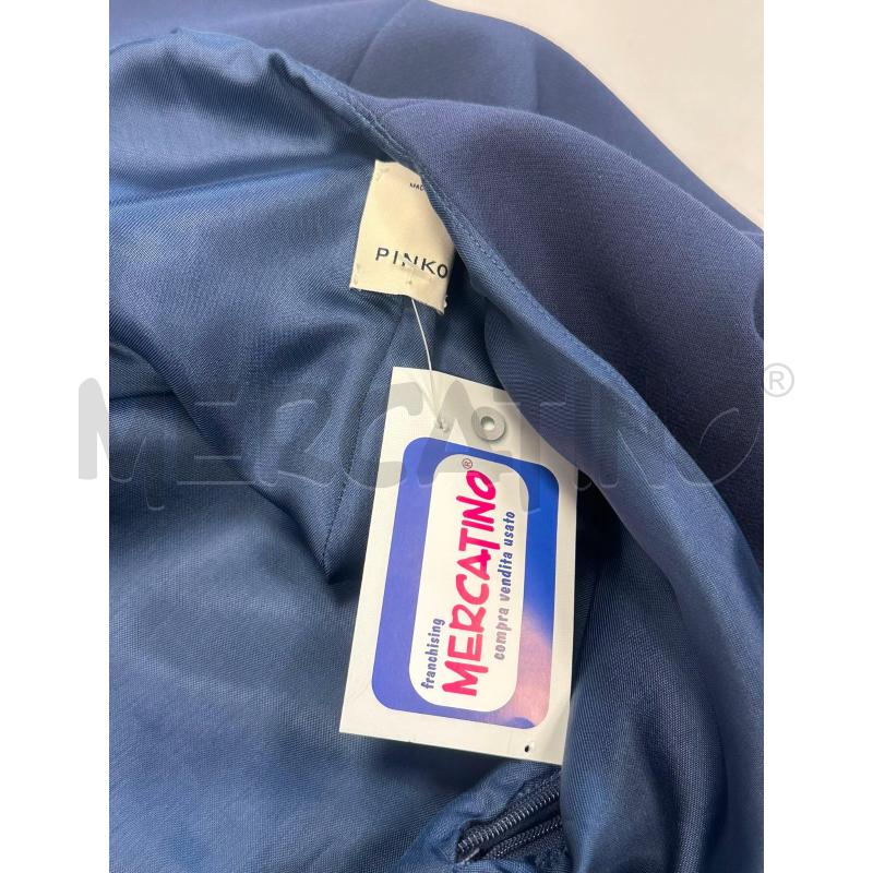 VESTITO DONNA PINKO BLU DISEGNO FILI DORATI ARGENTO | Mercatino dell'Usato Cava de tirreni 5