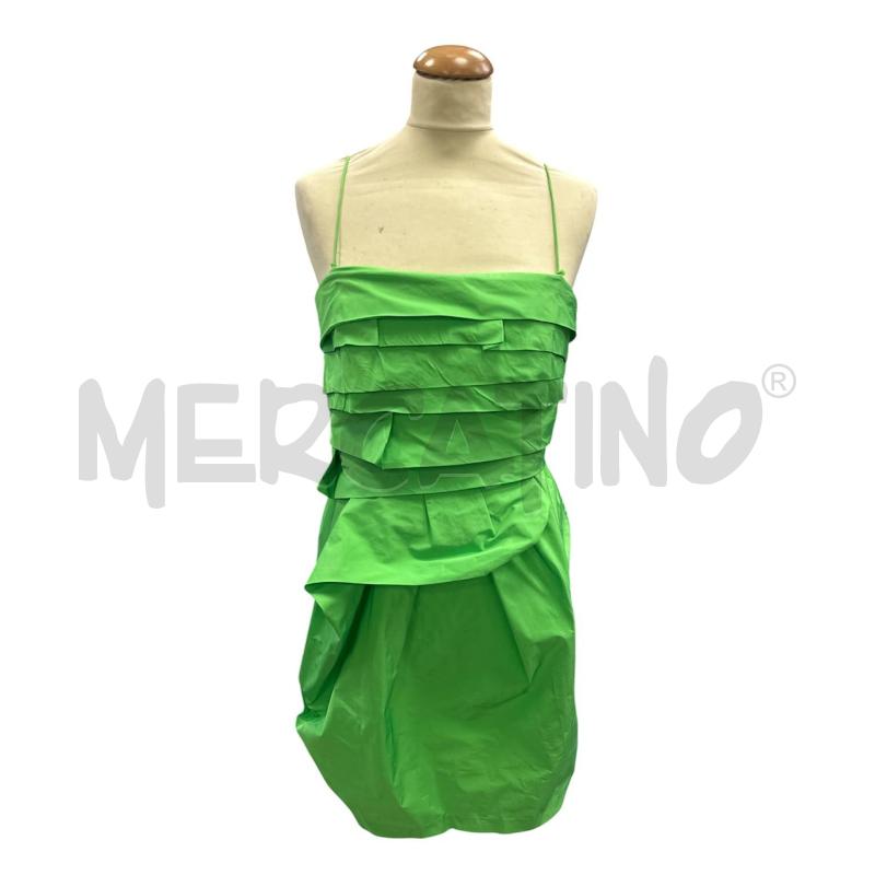 VESTITO DONNA PINKO VERDE CHIARO DRAPPEGGIATO | Mercatino dell'Usato Cava de tirreni 1