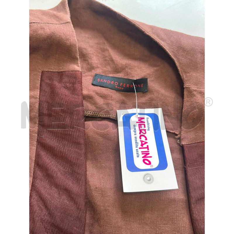 VESTITO DONNA SANDRO FERRONE MARRON ELINO SCOLLO V  | Mercatino dell'Usato Cava de tirreni 2