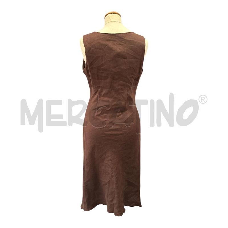 VESTITO DONNA SANDRO FERRONE MARRON ELINO SCOLLO V  | Mercatino dell'Usato Cava de tirreni 3