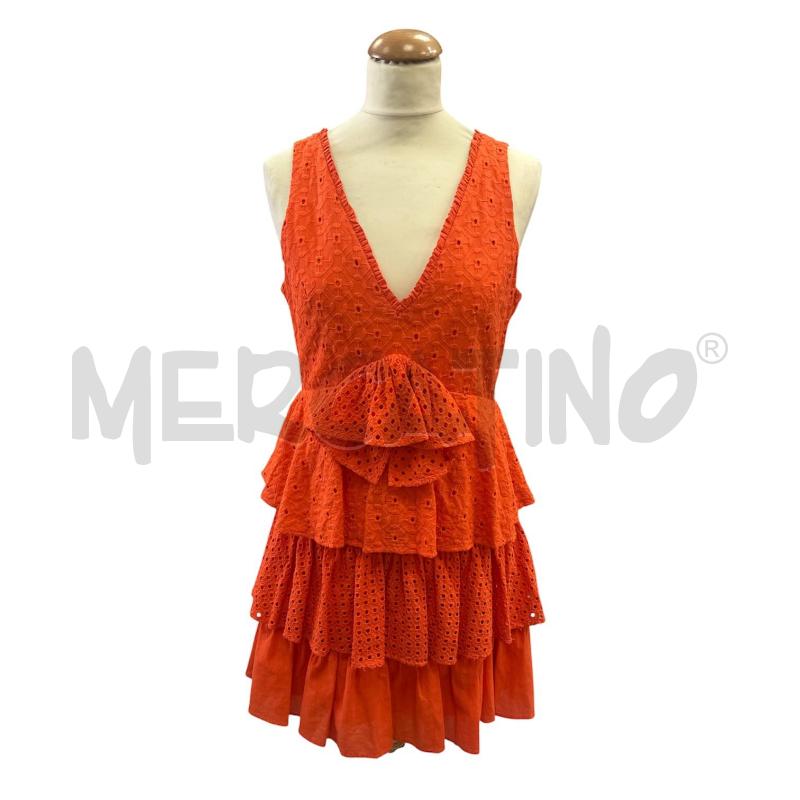 VESTITO DONNA TWINSET ARANCIO PIZZOSANGALLO BALZE | Mercatino dell'Usato Cava de tirreni 1