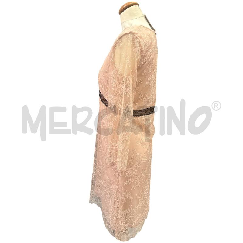 VESTITO DONNA TWINSET ROSA PIZZO FASCIA NERA | Mercatino dell'Usato Cava de tirreni 3