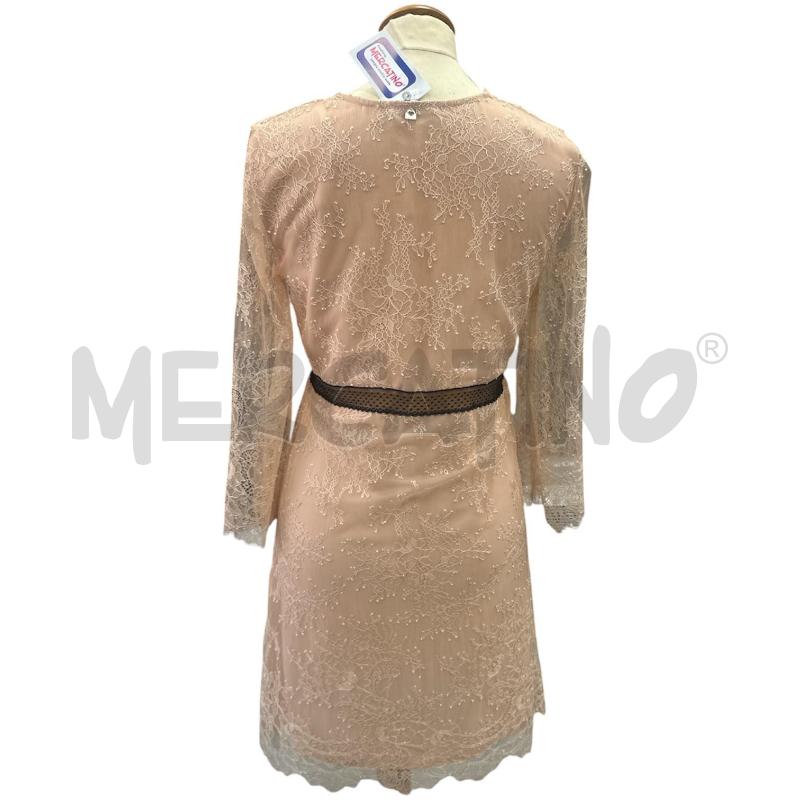 VESTITO DONNA TWINSET ROSA PIZZO FASCIA NERA | Mercatino dell'Usato Cava de tirreni 5
