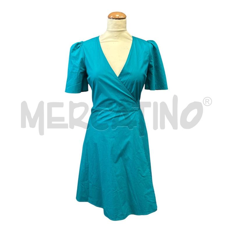 VESTITO DONNA TWINSET VERDE BLU MANICA CORTA CAMICIONE | Mercatino dell'Usato Cava de tirreni 1