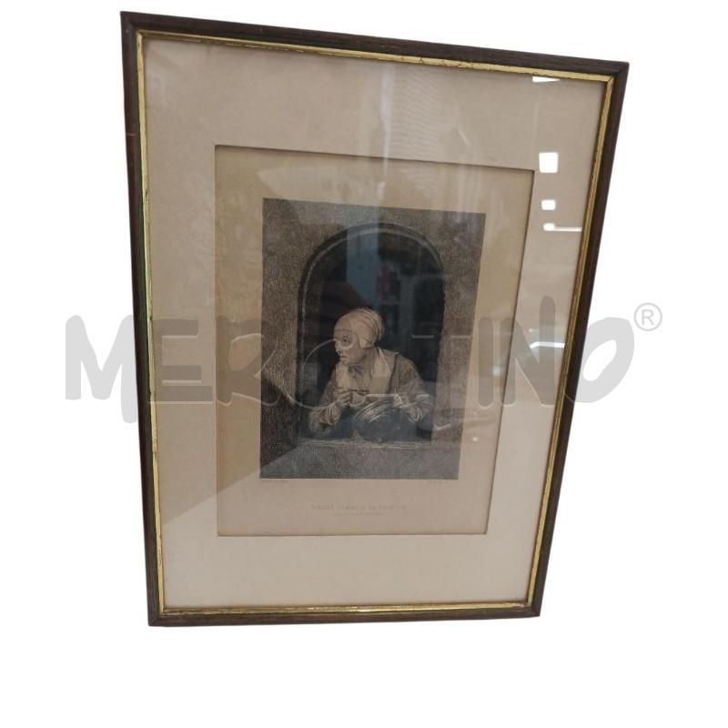 ACQUAFORTE GERARD DOU DONNA ALLA FINESTRA | Mercatino dell'Usato Salerno torrione 1