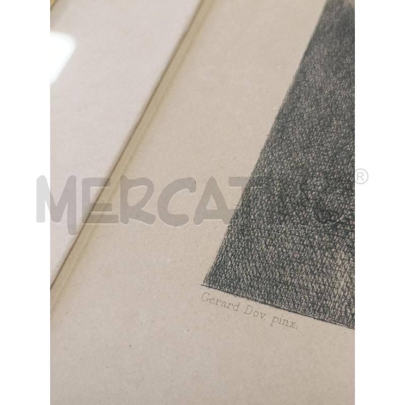 ACQUAFORTE GERARD DOU DONNA ALLA FINESTRA | Mercatino dell'Usato Salerno torrione 3