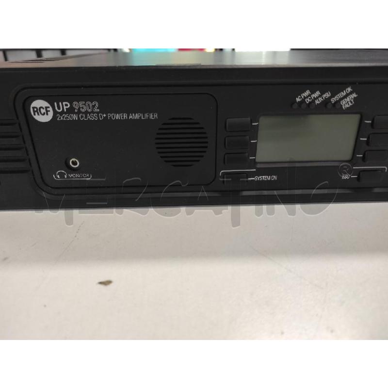 AMPLIFICATORE RCF UP 9501 CON MANUALE  | Mercatino dell'Usato Salerno torrione 2