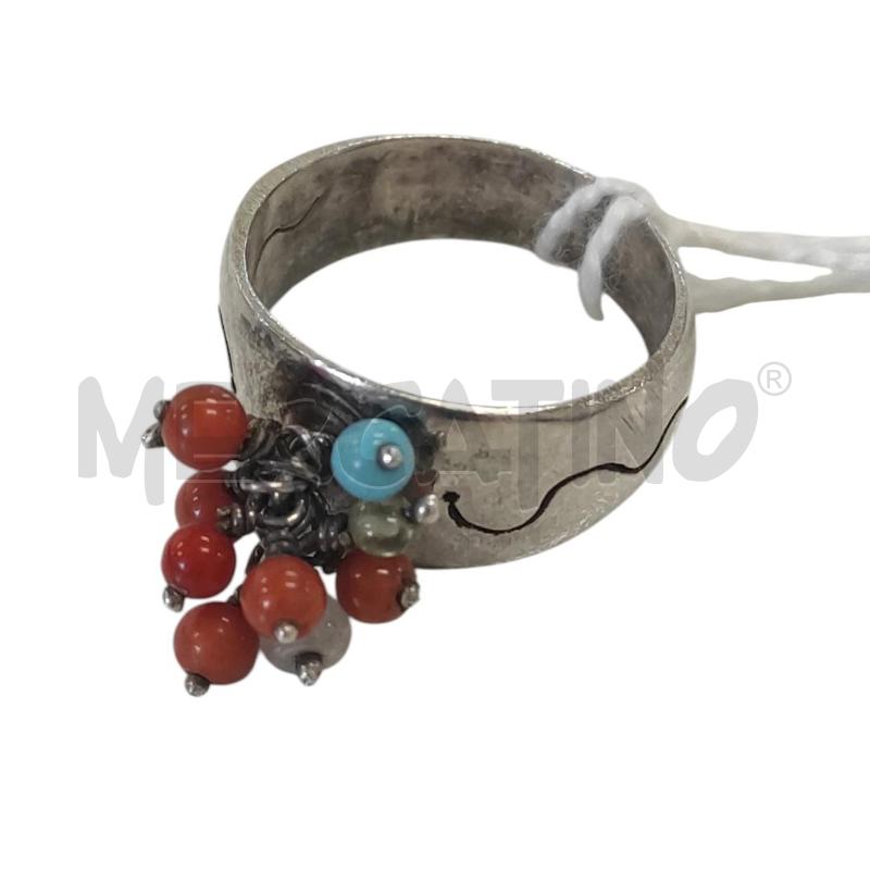 ANELLO DONNA CON CIONDOLINI IN CORNIOLA  | Mercatino dell'Usato Salerno torrione 1