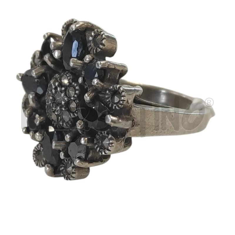 ANELLO DONNA CON PIETRINE NERE | Mercatino dell'Usato Salerno torrione 2