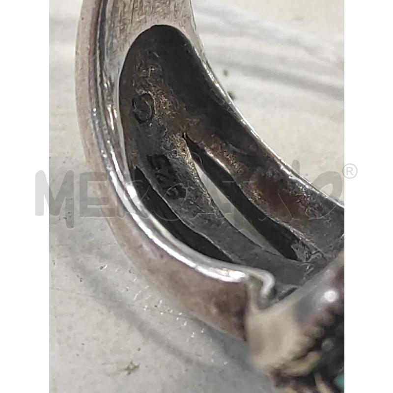 ANELLO DONNA CON PIETRINE TURCHESI  | Mercatino dell'Usato Salerno torrione 2