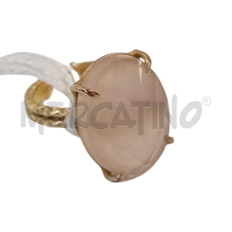 ANELLO DONNA CON QUARZO ROSA  | Mercatino dell'Usato Salerno torrione 1