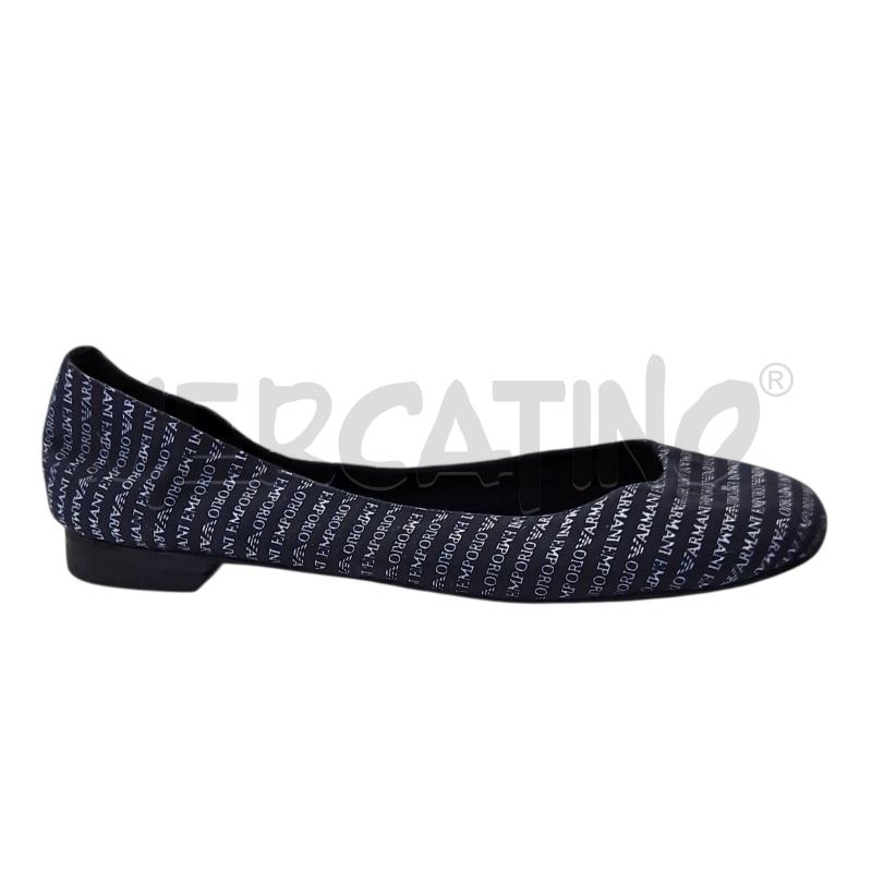 BALLERINA EMPORIO ARMANI BLU LOGATA TG 39,5 | Mercatino dell'Usato Salerno torrione 1