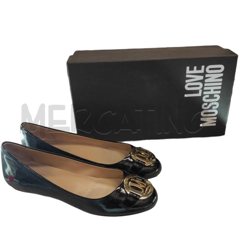 BALLERINA LOVE MOSCHINO NERE DETT DORATO TG 38 | Mercatino dell'Usato Salerno torrione 1