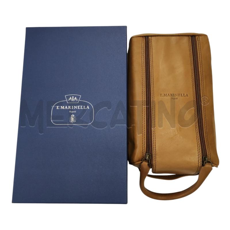 BEAUTY CASE E. MARINELLA NAPOLI VERA PELLE COGNAC SCATOLA | Mercatino dell'Usato Salerno torrione 1