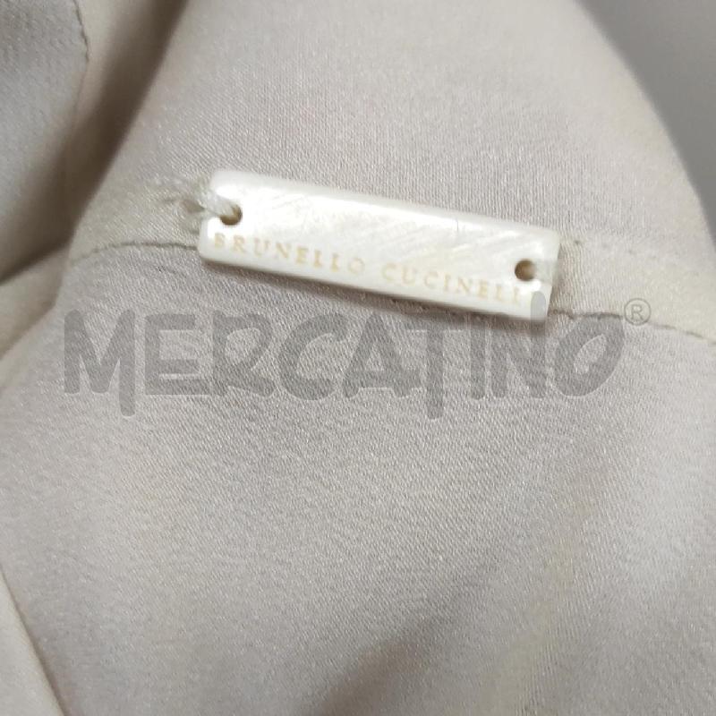 BLUSA DONNA BRUNELLO CUCINELLI BEIGE TG. L PICCOLA MACCHIOLINA  | Mercatino dell'Usato Salerno torrione 2