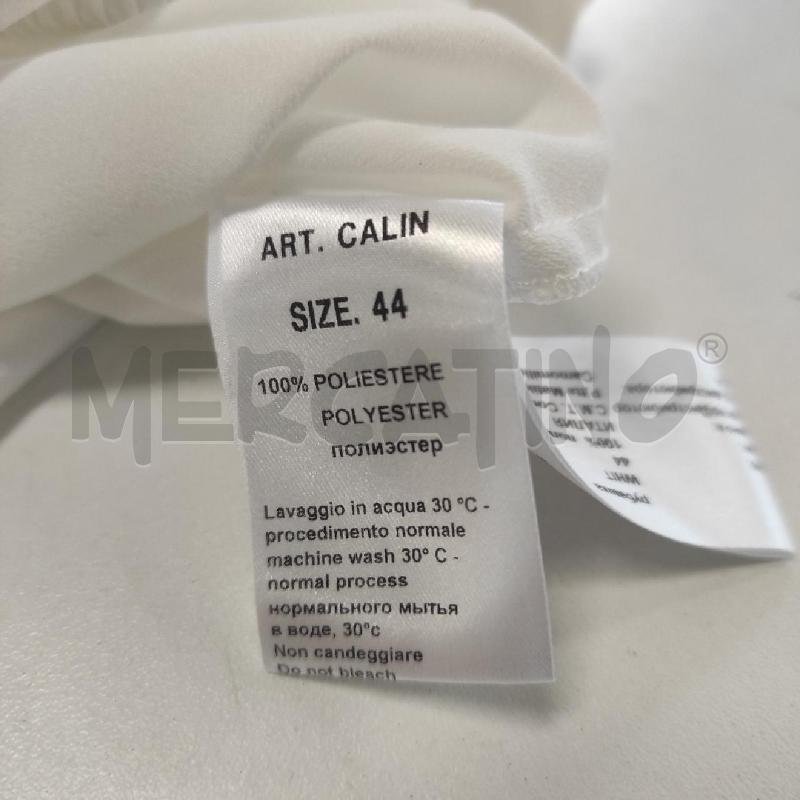 BLUSA DONNA CAMOMILLA BIANCA SPALLE STRASS FRANGE TG. 44 | Mercatino dell'Usato Salerno torrione 3