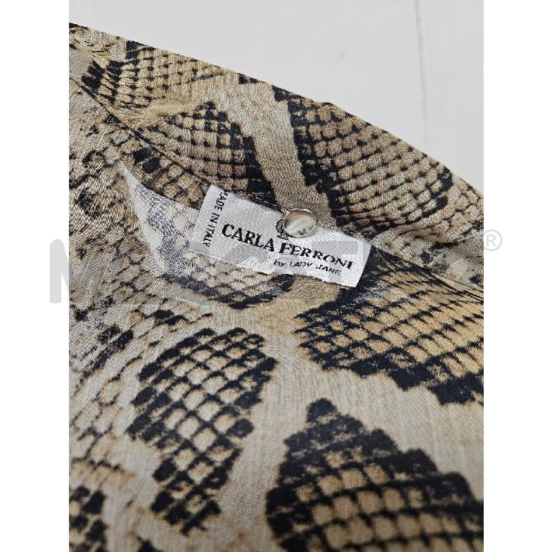 BLUSA DONNA CARLA FERRONI SERPENTE VELATA TG.M | Mercatino dell'Usato Salerno torrione 3