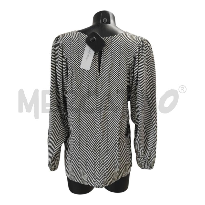 BLUSA DONNA CARMEN MILANO RIG BIANCHE NERE TG XL | Mercatino dell'Usato Salerno torrione 2