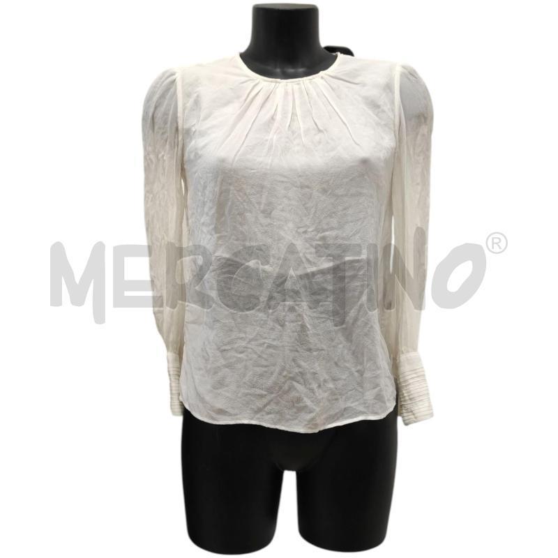 BLUSA DONNA ELISABETTA FRANCHI SETA PANNA TG. 38 | Mercatino dell'Usato Salerno torrione 1