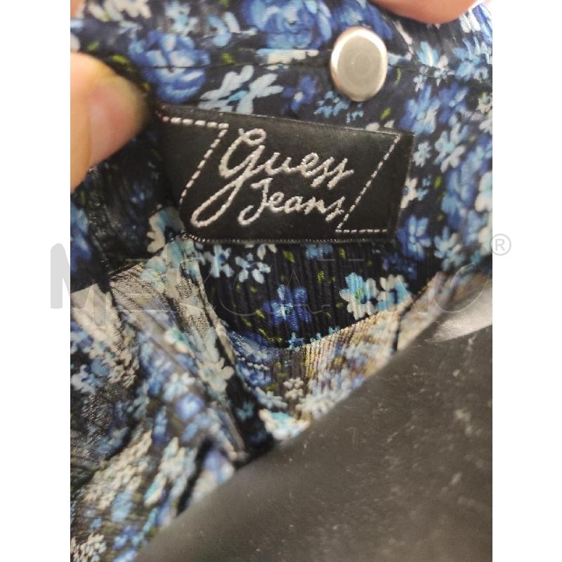 BLUSA DONNA GUESS BLU FLOREALE VELATA TG. U | Mercatino dell'Usato Salerno torrione 2