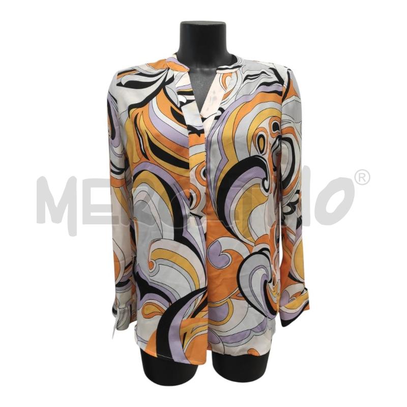 BLUSA DONNA MARCIANO BIANCA E ARANCIO TG. XS OVER | Mercatino dell'Usato Salerno torrione 1