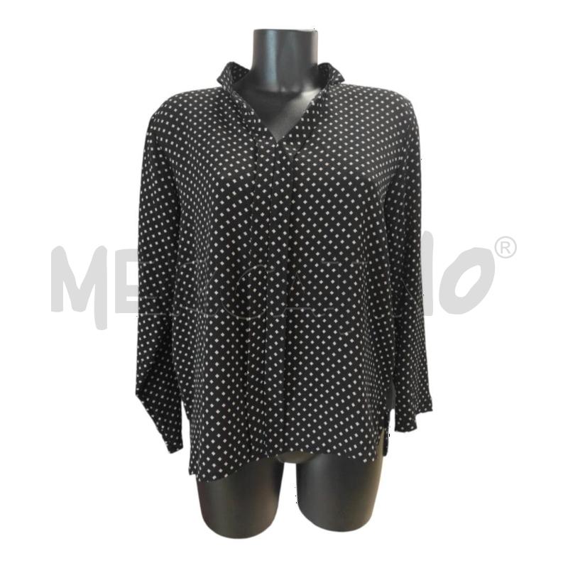 BLUSA DONNA MAX & CO NERA ROMBI ROSA TG. 44 | Mercatino dell'Usato Salerno torrione 1