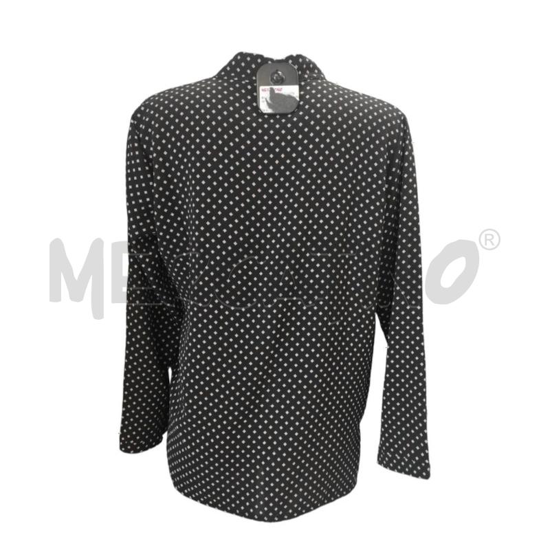 BLUSA DONNA MAX & CO NERA ROMBI ROSA TG. 44 | Mercatino dell'Usato Salerno torrione 2