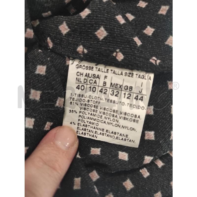 BLUSA DONNA MAX & CO NERA ROMBI ROSA TG. 44 | Mercatino dell'Usato Salerno torrione 4