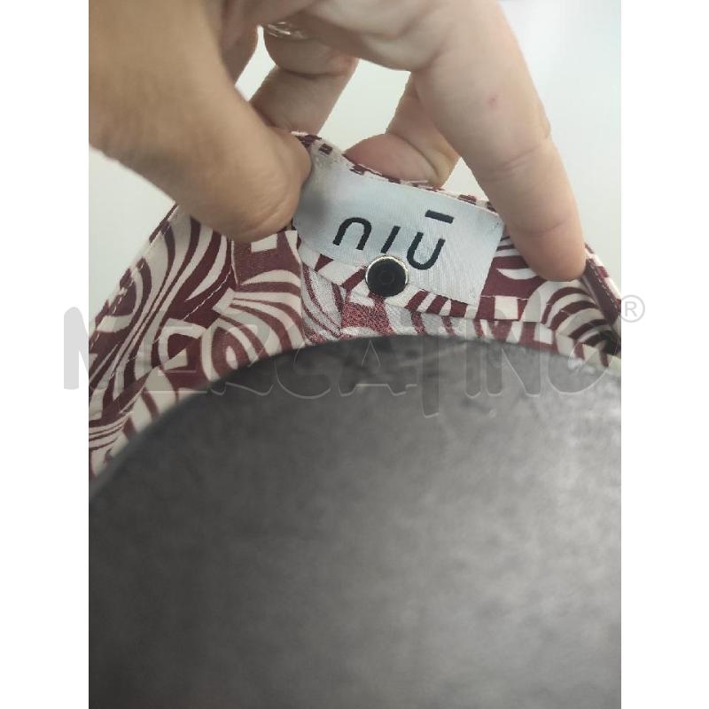 BLUSA DONNA NIU ROSSA BIANCA ONDE ASTRATTE TG. XS | Mercatino dell'Usato Salerno torrione 2