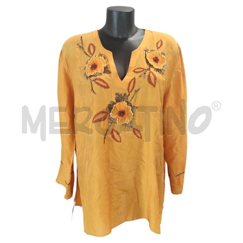 BLUSA DONNA SENSATIONS ARANCIO SETA TG. 46 | Mercatino dell'Usato Salerno torrione 1
