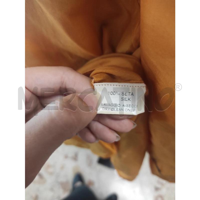 BLUSA DONNA SENSATIONS ARANCIO SETA TG. 46 | Mercatino dell'Usato Salerno torrione 3