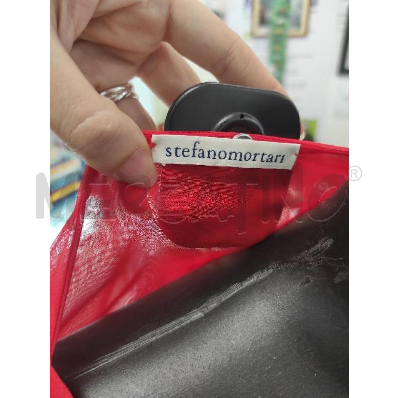 BLUSA DONNA STEFANO MORTARI ROSSO ROUCHES TG. 40 | Mercatino dell'Usato Salerno torrione 2