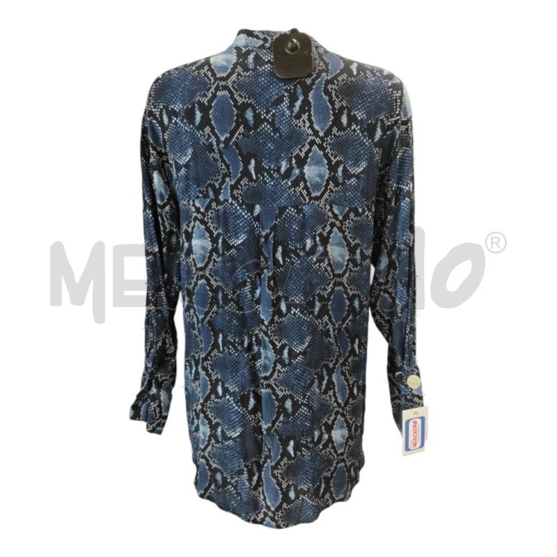 BLUSA DONNA ZARA BLU PITONATA TG S | Mercatino dell'Usato Salerno torrione 2
